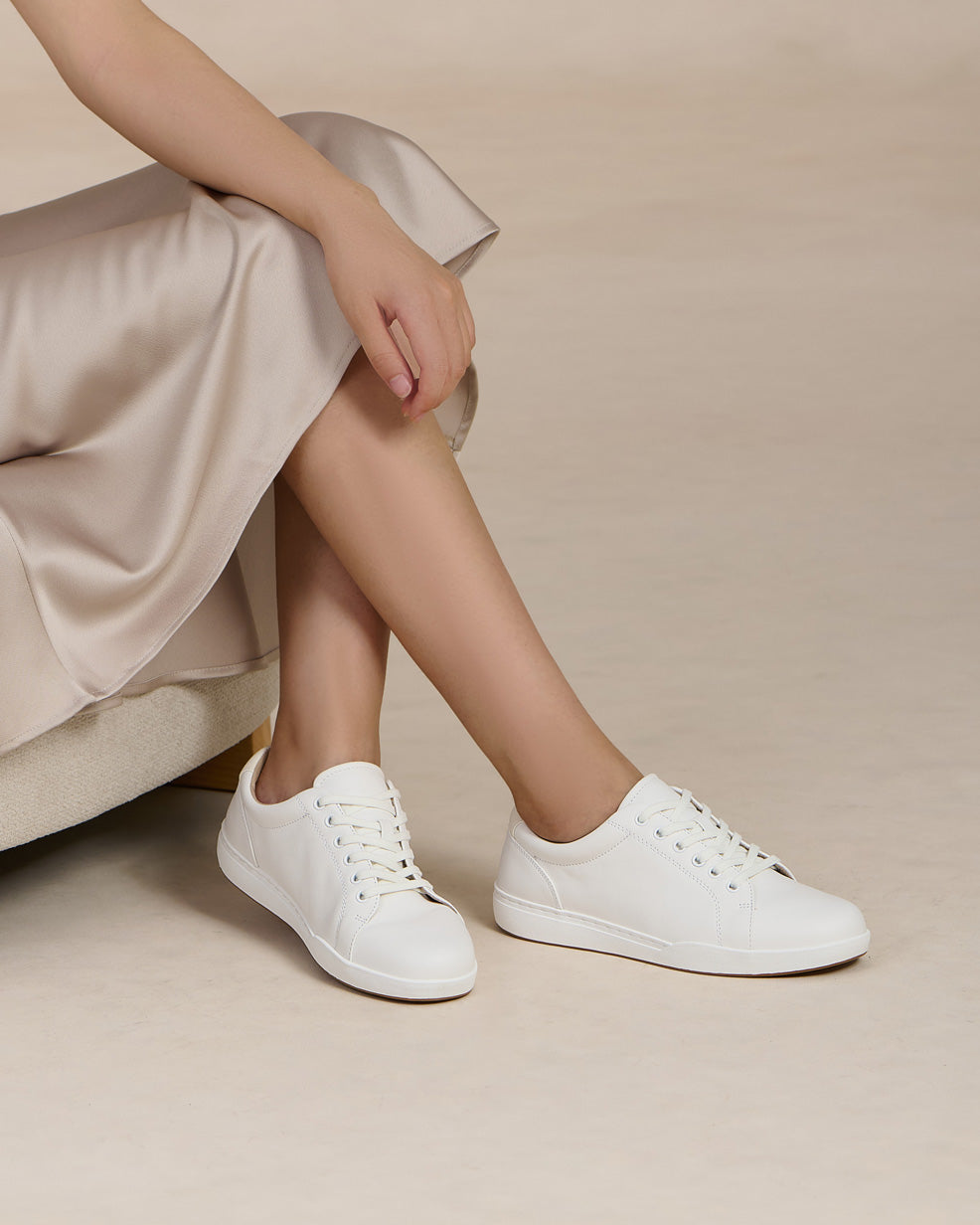 sneaker dress shoes women Addie Lace-Up | Women's These ivory sneakers feature Kate Ribbed Knit Maxi Color:Mint polka dot spiked mirrored chest
