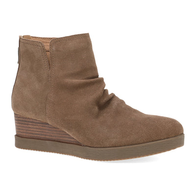 Stephanie in Morel Waterproof Suede - side view