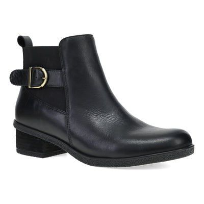 Deedee in Black Wp Burnished - side view