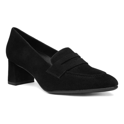 Ambrosia in Black Suede - side view