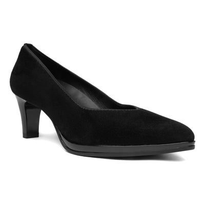 Amaryllis in Black Suede - side view