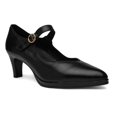 Amethyst in Black Calf - side view