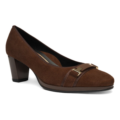 Ophelia Buckle in Navy - side view