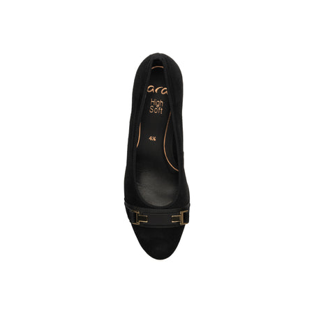Ophelia Buckle in Mocca - top view