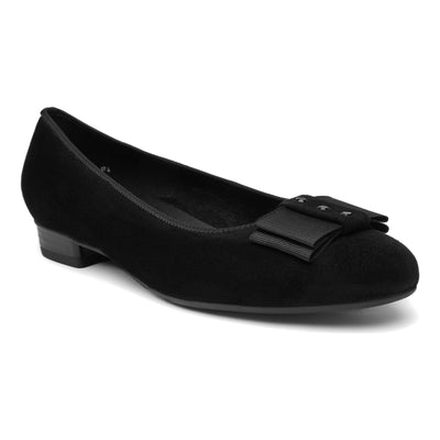 Bijou in Black Suede - side view
