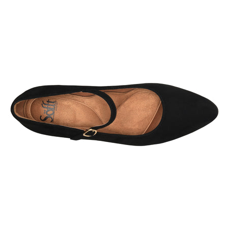 Wisteria in Black Suede - top view