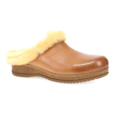 Magda in Tan Waxy Milled - side view