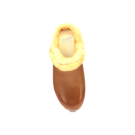 Magda in Tan Waxy Milled - top view