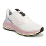 Shoe, white mesh with pink and black accents, lace-up, cushioning support, textured sole, Ryka Devotion X Max 2 women’s.
