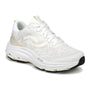 Shoe, white synthetic, Ryka Dedicate Xtra Lx with textured upper, lace-up closure, thick sole and visible cushioning.