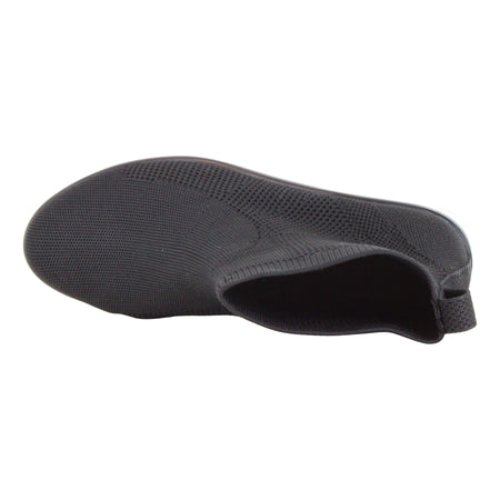 Auster in Black Knit Fabric - top view