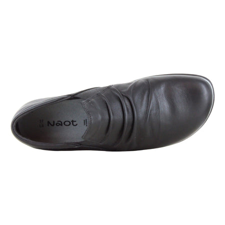 Terehu in Black Water Resistant Leather - top view
