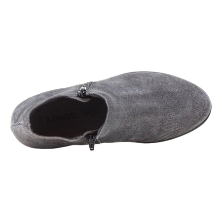 Helm in Black Embossed Suede - top view