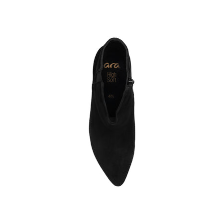 Acanthus in Black Suede - top view