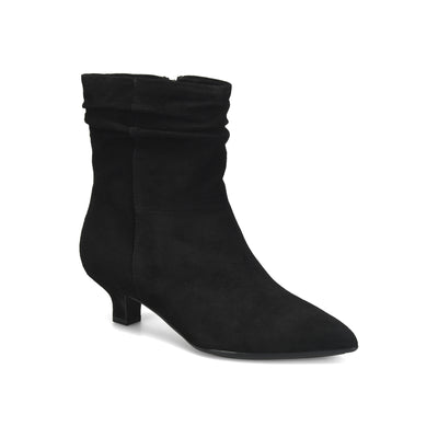 Suzan in Black Suede - side view