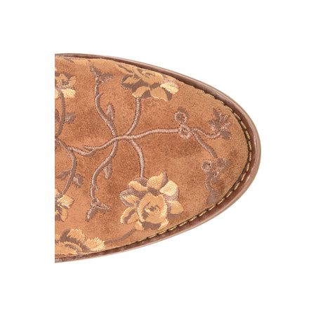 Aisley in Brown Embroidery - top view