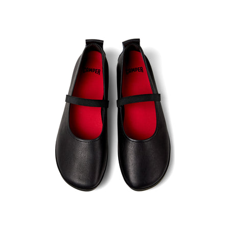 Right Nina Shoe in Black - top view