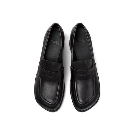 Kora Moccasin in Black - top view
