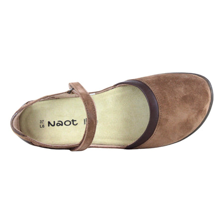 Tekapo in Brown Cedar Suede- Toffee Brown Leather - top view