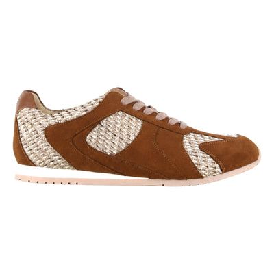 Horizon in Brown With Raffia - side view
