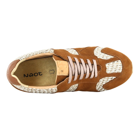 Horizon in Brown With Raffia - top view