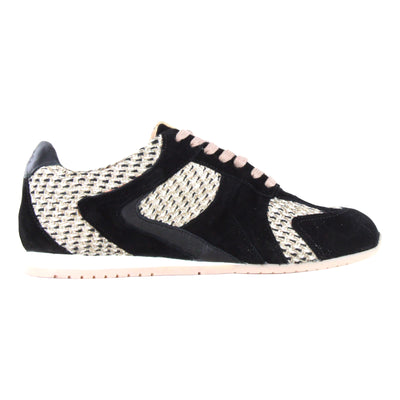 Horizon in Black With Raffia - side view