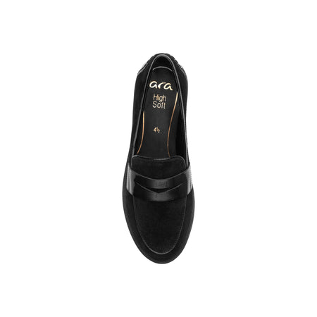 Caladium in Black Suede - top view