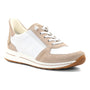 Sneaker, beige/white suede, ara Ovation, white laces, cushioned sole, visible Highsoft tech for comfort.