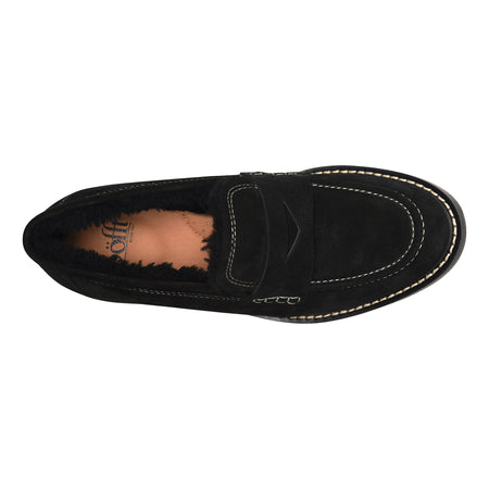 Mara II in Black Suede - top view