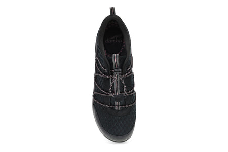 Petunia in Black Suede - top view