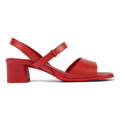 Katie Sandal in Bright Red - side view