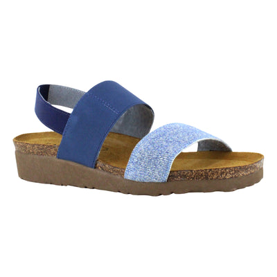 Amy in Denim Washed Navy - side view
