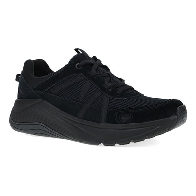 Poppy in Black Black Suede - side view
