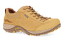 Shoe, tan leather and mesh Dansko Paisley with laces, cushioned footbed, slip-resistant Vibram sole.