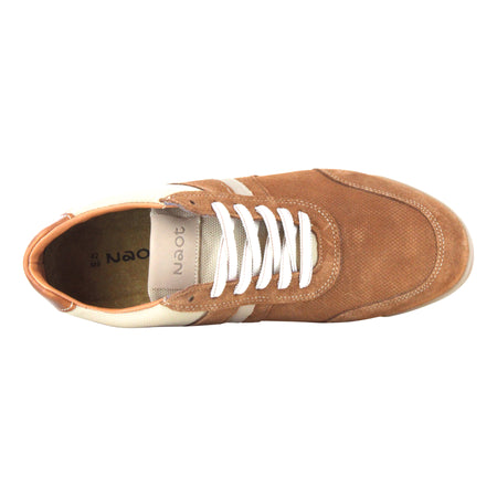 Spin in Brown-Camel Suede Combo - top view