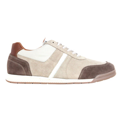Spin in Beige-Brown Suede Combo - side view
