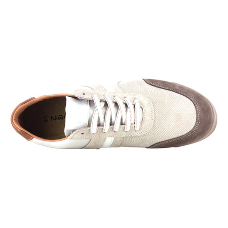 Spin in Beige-Brown Suede Combo - top view