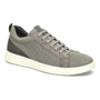 Shoe, gray mesh and knit with suede accents, Align Donovan; dual-density arch support on white rubber sole.