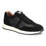 Shoe, Align Hudson: black lace-up with suede and perforated leather, white midsole, grey rubber outsole for comfort.