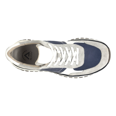 Bryce in Silver Grey Wht Nvy - top view