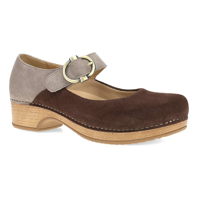 Bonny Mary Jane in Chocolate Taupe - side view