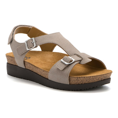 Algarve Buckle in Taupe - side view