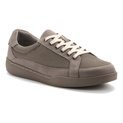 Encore Retro Sneaker in Taupe - side view