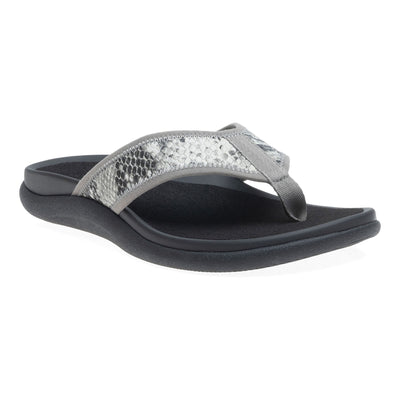 Laguna Sandal Metatarsal in Natural Snake Print - side view