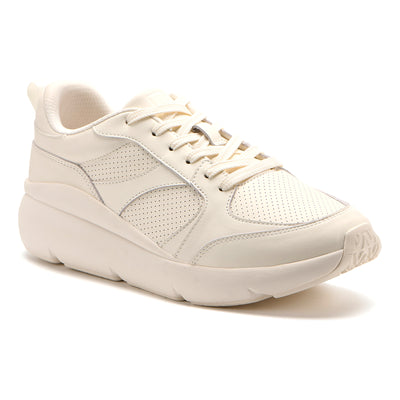 Mxv Shift Leather in White - side view