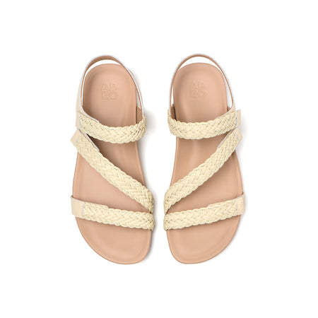 Oasis Braid Metatarsal in Sand - top view