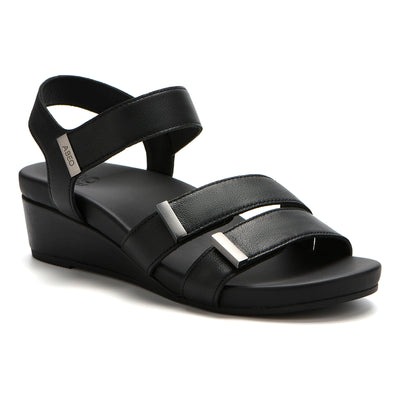 Riviera II Strap Metatarsal in Black - side view