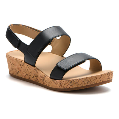 Soleil Strap Metatarsal in Black - side view