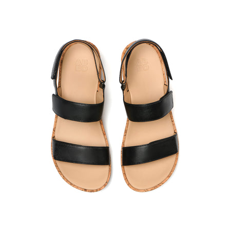 Soleil Strap Metatarsal in Black - top view