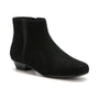 Boot, black suede ABEO Via Boot Metatarsal, womens, arch support, low heel, side elastic panel.